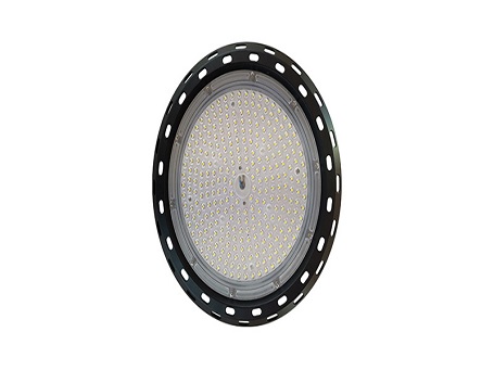 What are the requirements for the selection of LED high bay lights in the miner's work area?